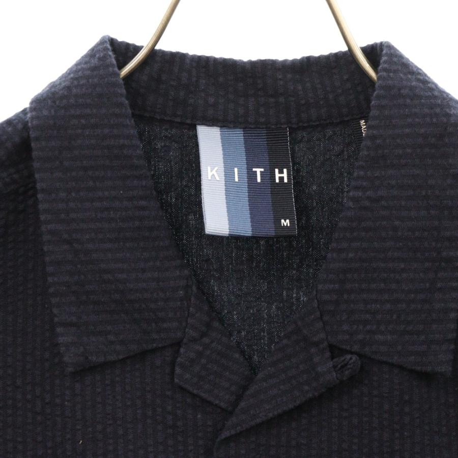 激レア　KITH シアサッカーシャツ　アロハシャツ　オープンカラー KITH（キス） SEERSUCKER SHIRTS オープンカラー シアサッカー 半袖