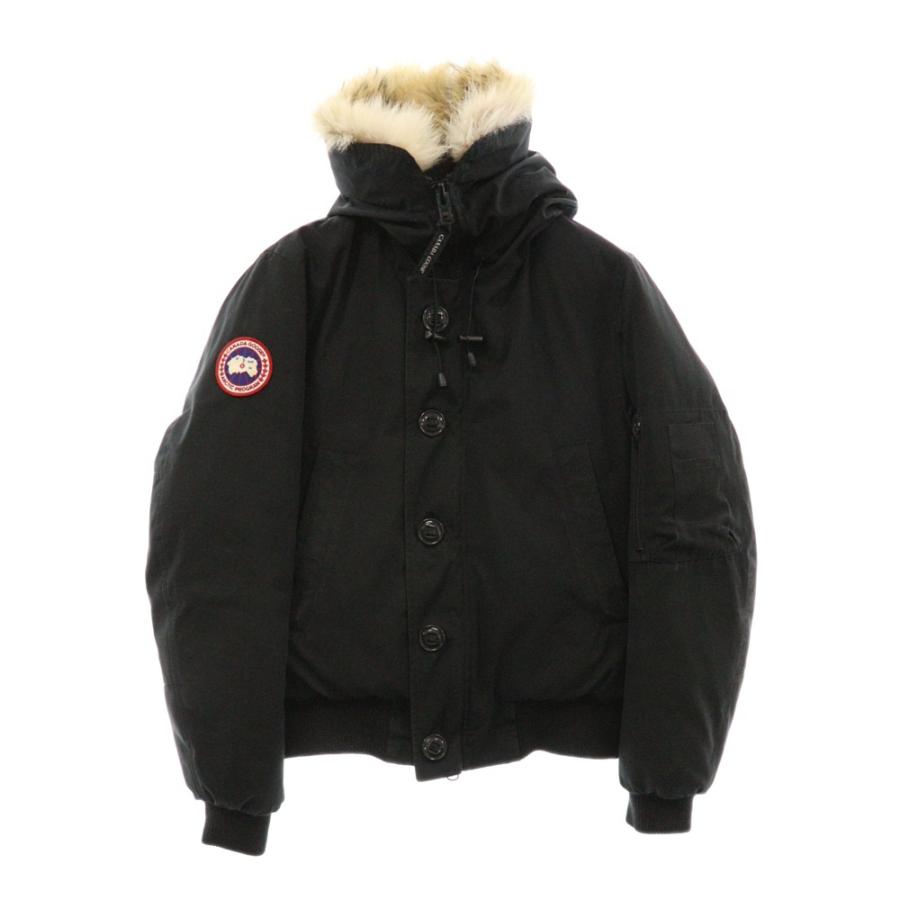 美品 カナダグース カムループス ダウンジャケット フード着脱 実寸M ブラック カナダグース カムループス ダウンジャケット フード着脱可 ブラック