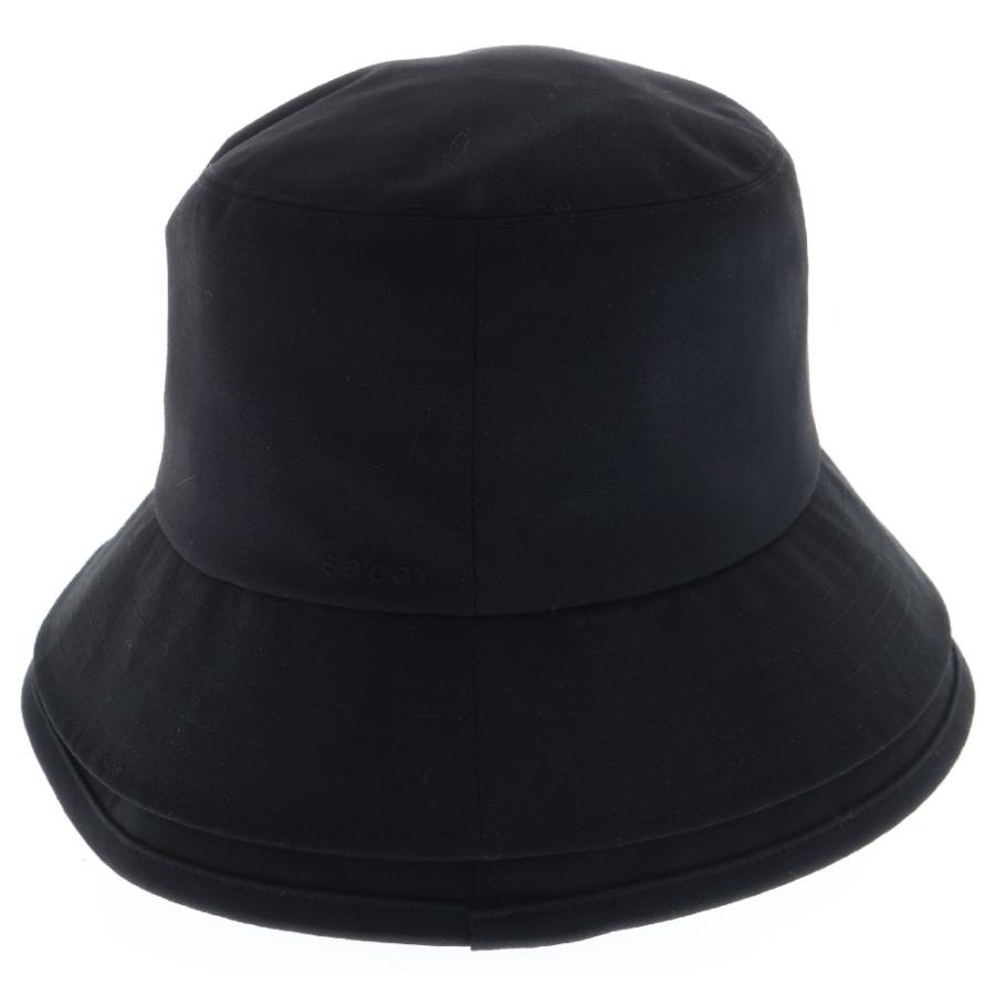 sacai（サカイ） 23SS レイヤードブリム バケットハット ブラック 23