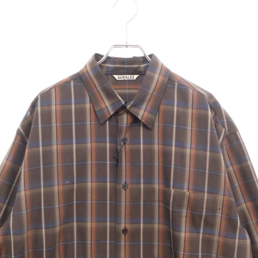AURALEE オーラリー 24SS SUPER LIGHT WOOL CHECK SHIRT AURALEE オーラリー 24SS SUPER LIGHT WOOL CHECK SHIRT