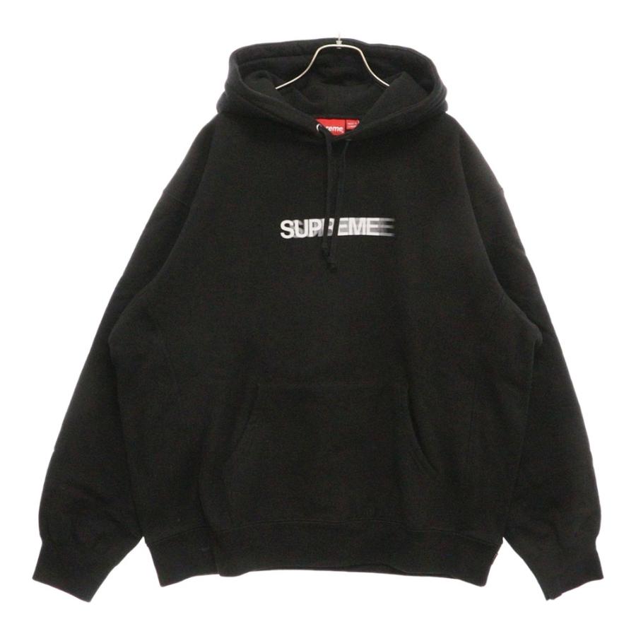 Supreme モーションロゴ　フーディ　ブラック2023ss Supreme（シュプリーム） 23SS Motion Logo Hooded Sweatshirt