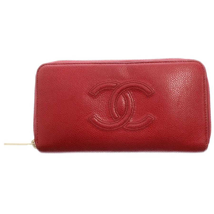 CHANEL シャネル ココマーク キャビアスキン ゴールド金具