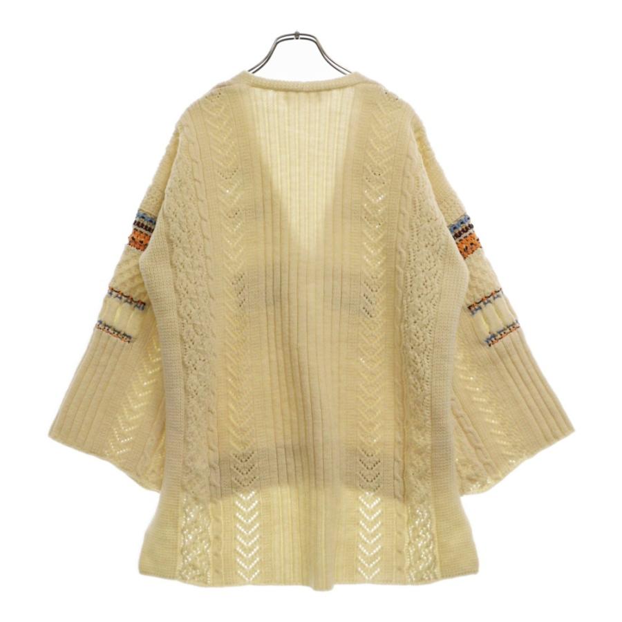 Mame Kurogouchi マメ クロゴウチ Oversized Chunky Knit Cardigan オーバーサイズ チャンキー ニット カーディガン レディース アイボリー MM20PF-KN719 マメ クロゴウチ Oversized Chunky Knit Cardigan オーバー