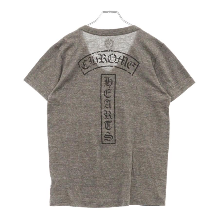 Chrome Hearts グレー Vネック Tシャツ Lサイズ クロムハーツ VネックTシャツ Lサイズ