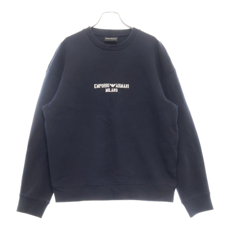 EMPOLIO ARMANI エンポリオアルマーニ　ロゴスウェット　L EMPORIO ARMANI エンポリオアルマーニ ロゴプリント クルーネック