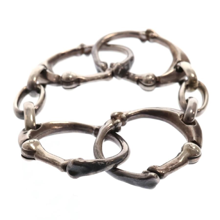 タカヒロミヤシタザソロイスト bone shaped carabiner bracelet L