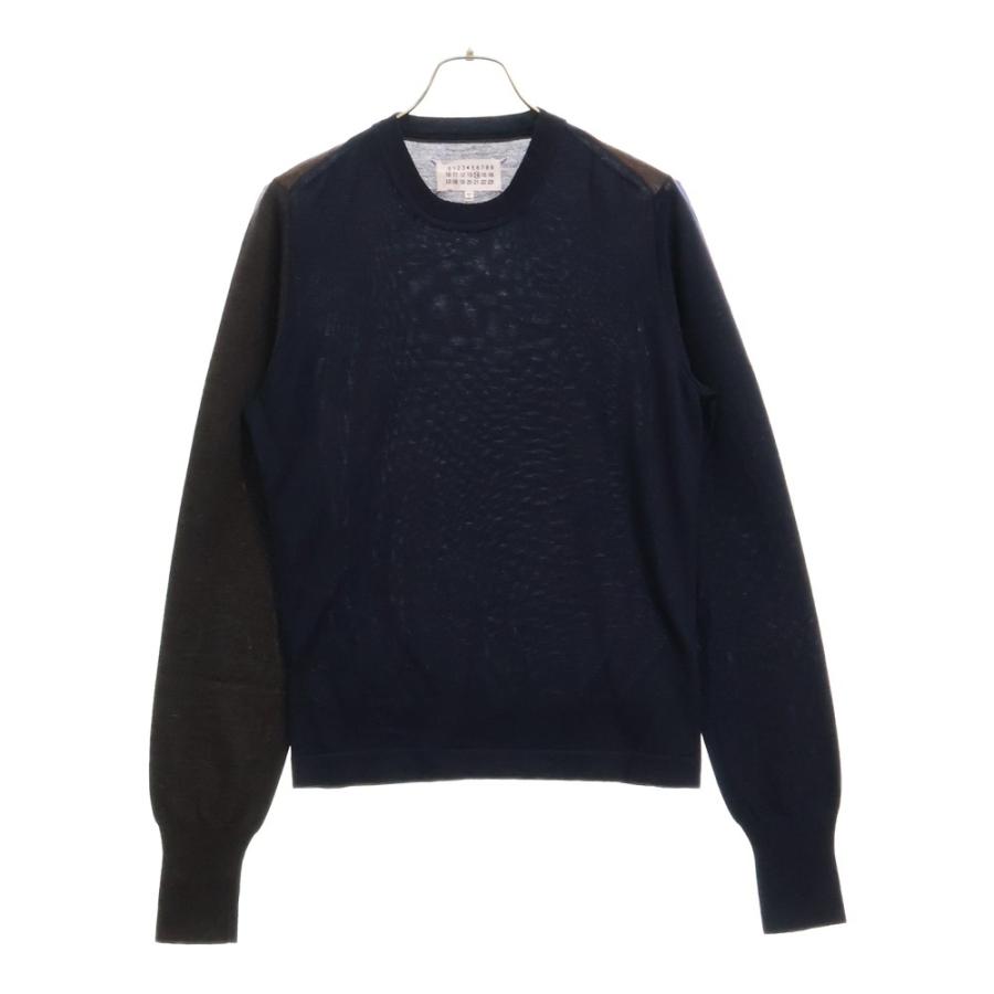 Maison Margiela メゾンマルジェラ 切り替えセーター Maison Margiela 14 メゾンマルジェラ 16AW カラー切り替え ウール