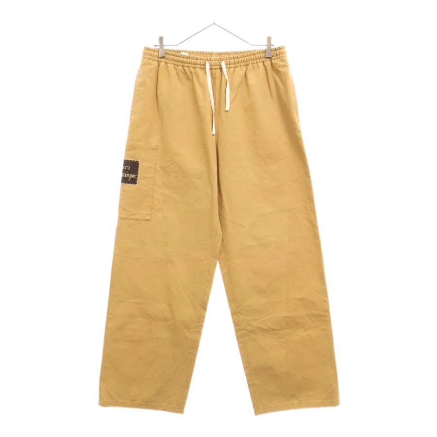 GUCCI（グッチ） ネップ フロントロゴ パンツ ブラウン 614523 ZAAZM