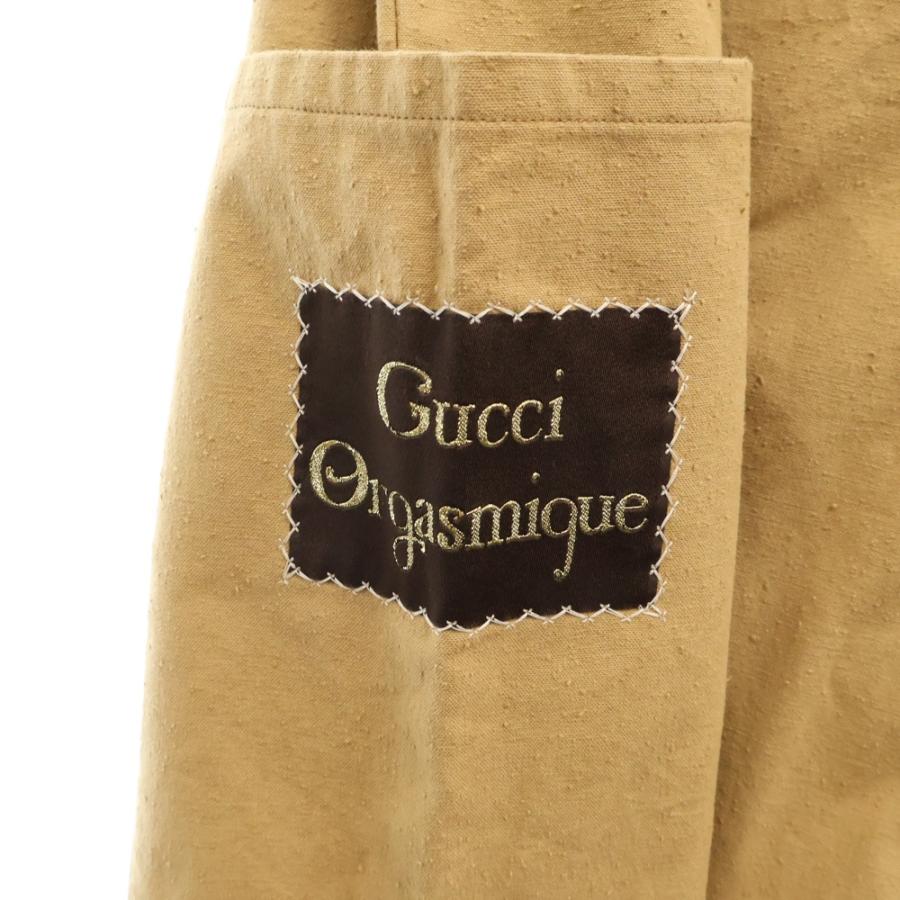 GUCCI（グッチ） ネップ フロントロゴ パンツ ブラウン 614523 ZAAZM
