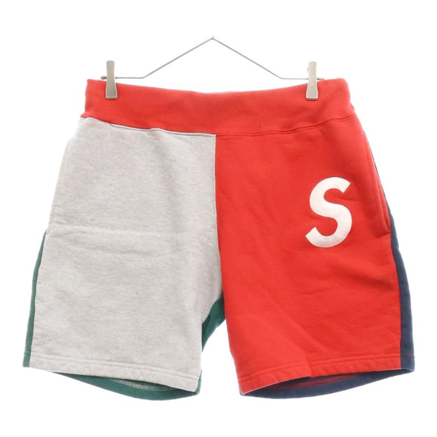 シュプリーム エスロゴカラーブロックド ショート ハーフスウェット パンツ Supreme（シュプリーム） 19SS S Logo Colorblocked Sweatshort