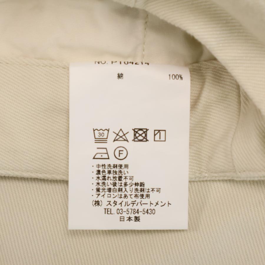 STILL BY HAND（スティルバイハンド） 22SS Cotton Drill Wide Pants