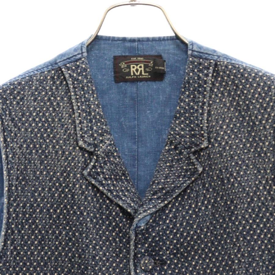 RRL ダブルアールエル COTTON DOBBY VEST 刺し子 ポケット コットン 