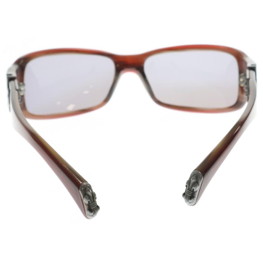 CHROME HEARTS クロムハーツ FIX II CHプラステンプル サングラス メガネ 眼鏡 レッド/ブラウン レディース CHROME HEARTS（クロムハーツ） FIX II CHプラステンプル サングラス