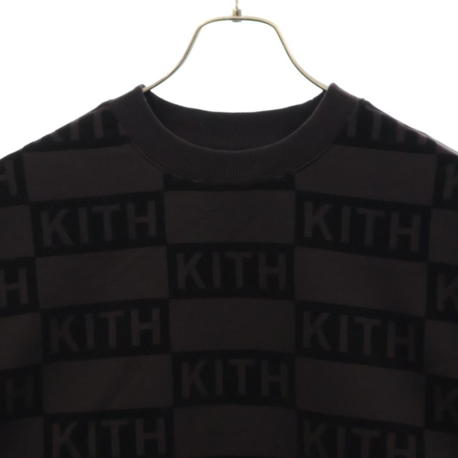 KITH（キス） Flocked Monogram Nelson Crewneck フロッキー加工