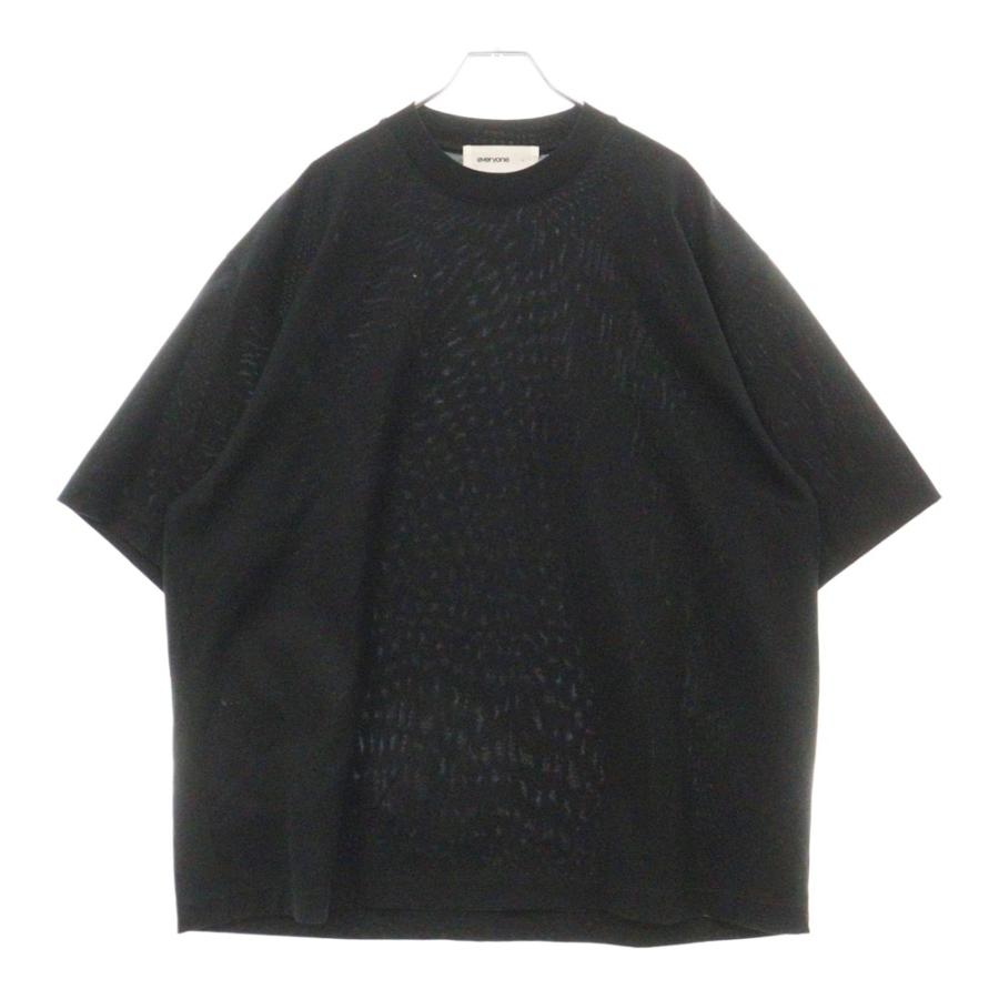 everyone / Tシャツ/L/コットン/BLK/EV-CS04 everyone エブリワン Cotton S/S T-Shirt コットン半袖Tシャツ
