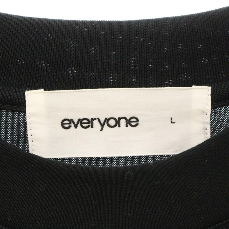 everyone / Tシャツ/L/コットン/BLK/EV-CS04 everyone エブリワン Cotton S/S T-Shirt コットン半袖Tシャツ