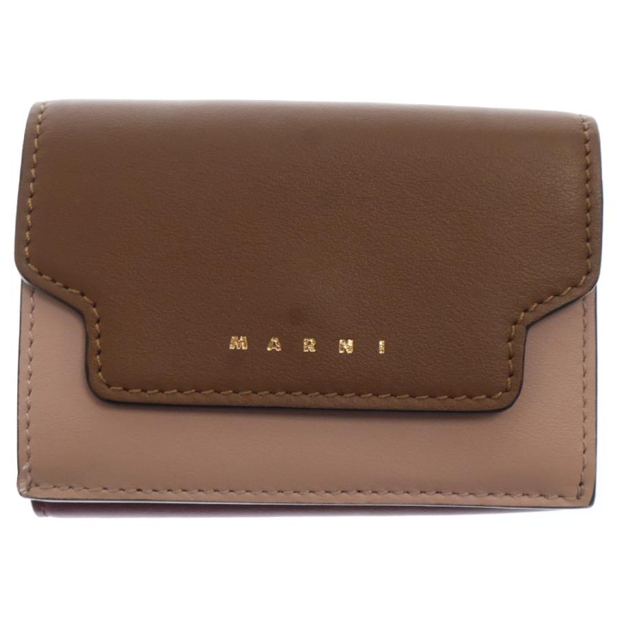 MARNI マルニ トランク トリフォールド レザーウォレット 三つ折り財布