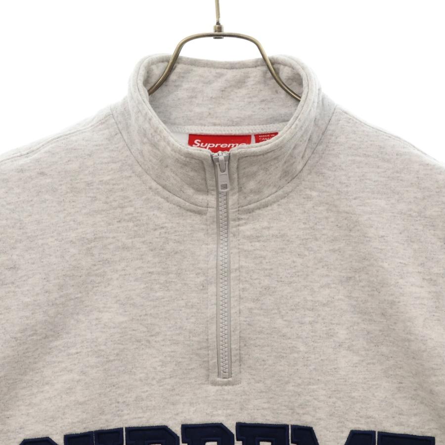 Supreme 24AW Collegiate ハーフジップ XL グレー