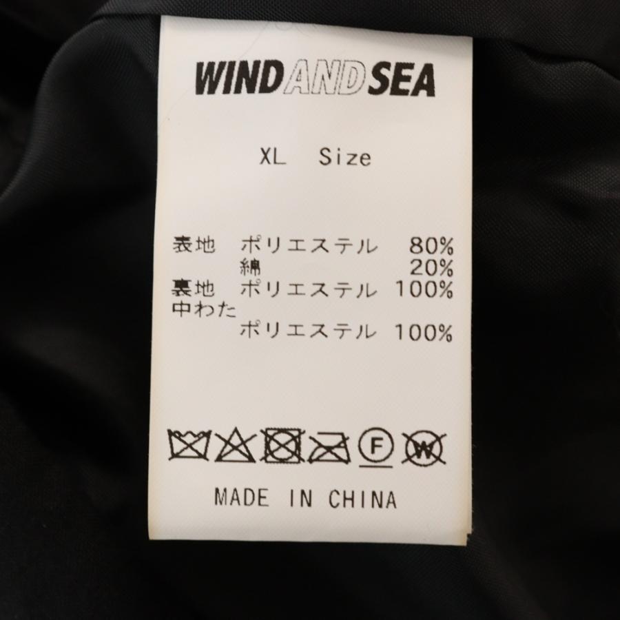 WIND AND SEA（ウィンダンシー） PUFFER VEST ジップアップ ドロー