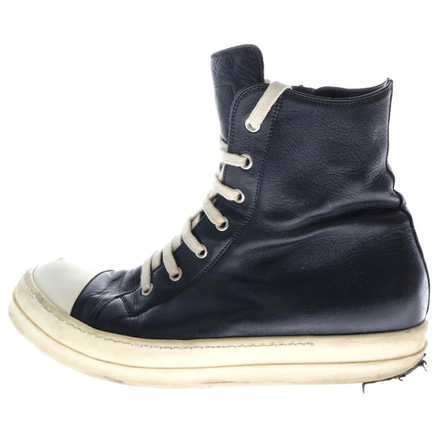Rick Owens リックオウエンス ラモーンズ サイドジップ レザー Rick Owens リックオウエンス ラモーンズ サイドジップ レザー