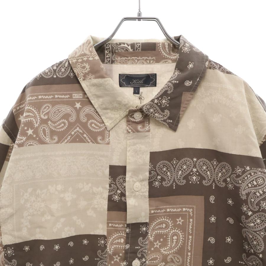 KITH キス 25SS ウォッシュド コットン バンダナ総柄 オーバーサイズ 