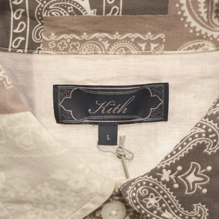 KITH キス 25SS ウォッシュド コットン バンダナ総柄 オーバーサイズ 
