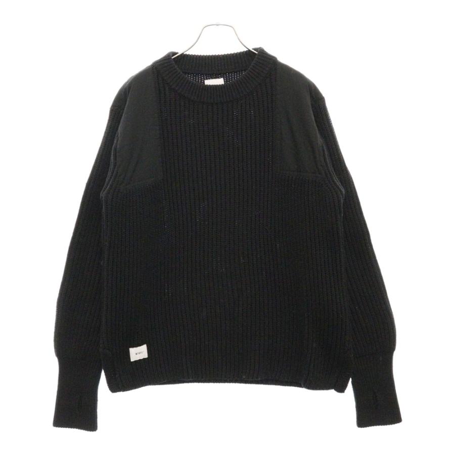 WTAPS（ダブルタップス） 18AW 異素材切替 ローゲージ クルーネック 