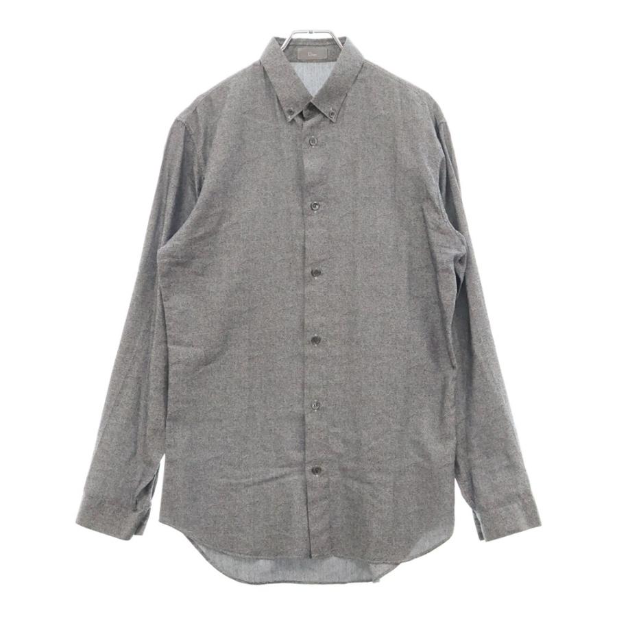 Dior HOMME (ディオールオム) ボタンダウン 長袖シャツ グレー