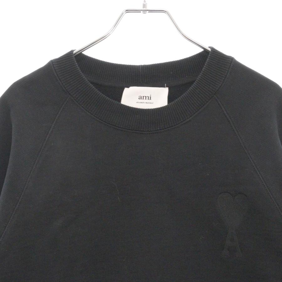 AMI Alexandre Mattiussi / 22SS/ハートロゴクルーネックスウェット/スウェット/S/コットン/GRN/E22USW002.747 AMI Alexandre Mattiussi アミアレクサンドルマテュッシ 22SS ハート