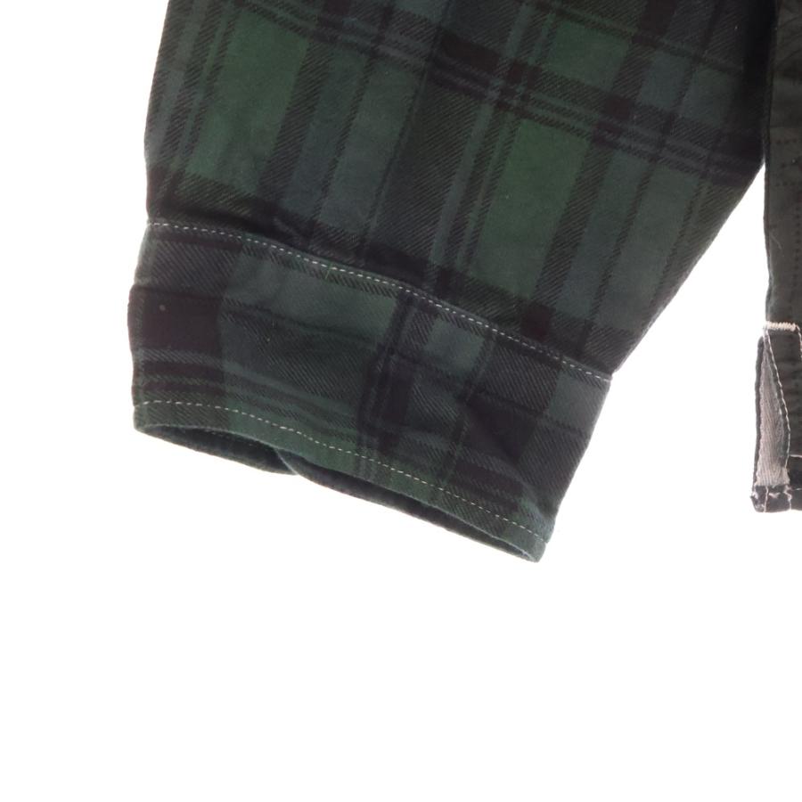 新品・未使用　KITH　長袖シャツ マルチカラー　パッチワーク　XXLサイズ 長袖 オックスシャツ パッチワークポケット ボタンダウン トップス 柄