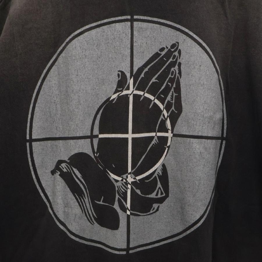 25SS ×フィアオブゴッド SNT OF GOD FG_SS TEE VINTAGE加工 セントオブゴッド 両面プリント 半袖Tシャツ 【サントスFC】 SM-HR8-0000-C01
