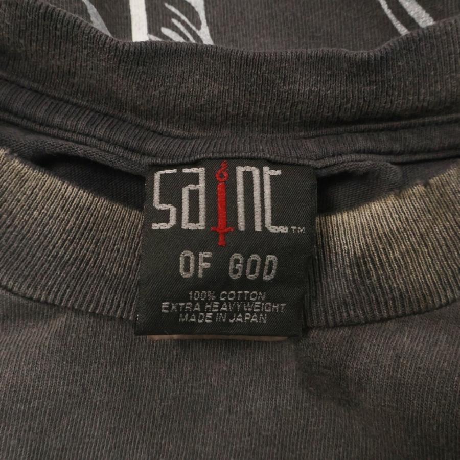 25SS ×フィアオブゴッド SNT OF GOD FG_SS TEE VINTAGE加工 セントオブゴッド 両面プリント 半袖Tシャツ 【サントスFC】 SM-HR8-0000-C01