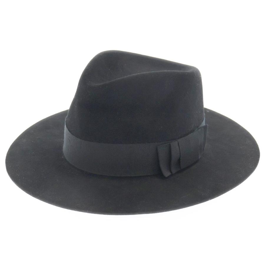 CELINE（セリーヌ） フェドラハット フェルト 中折れハット ブラック