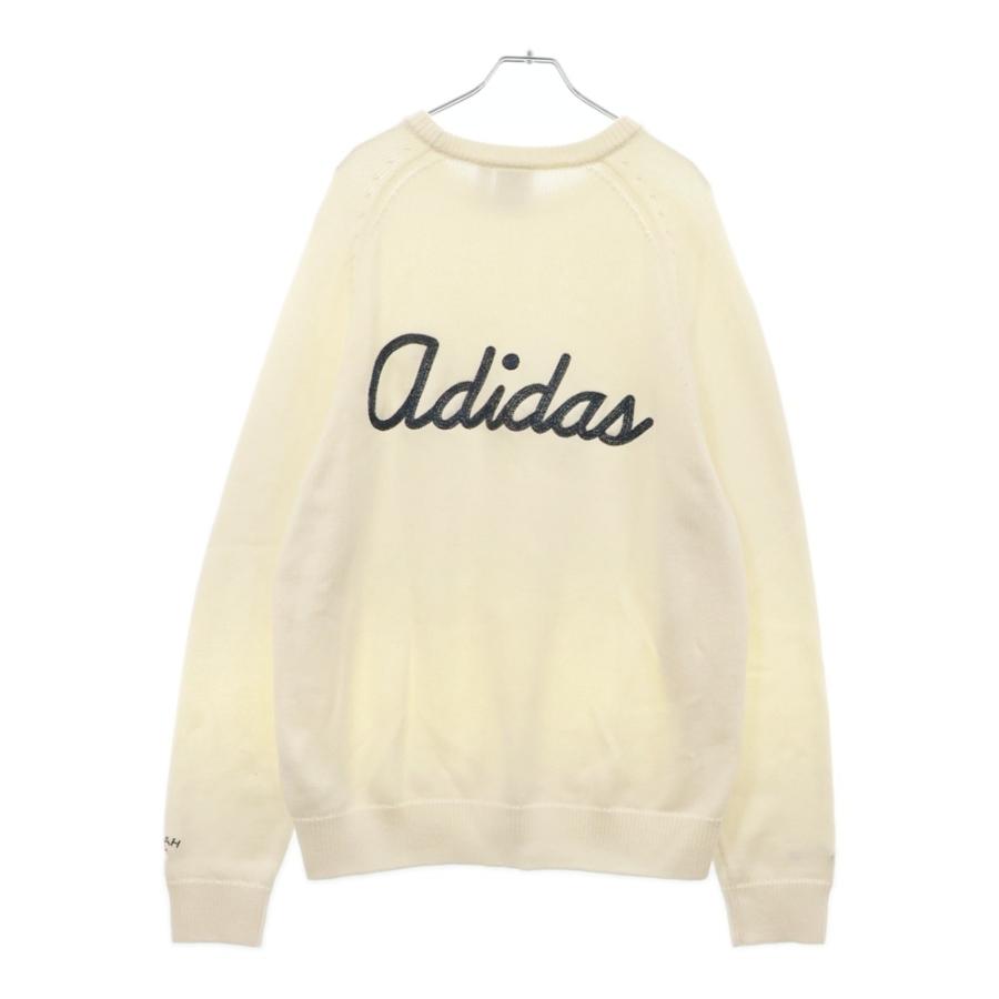 adidas アディダス ×NOAH ノア バックロゴ刺繍ローゲージニット 