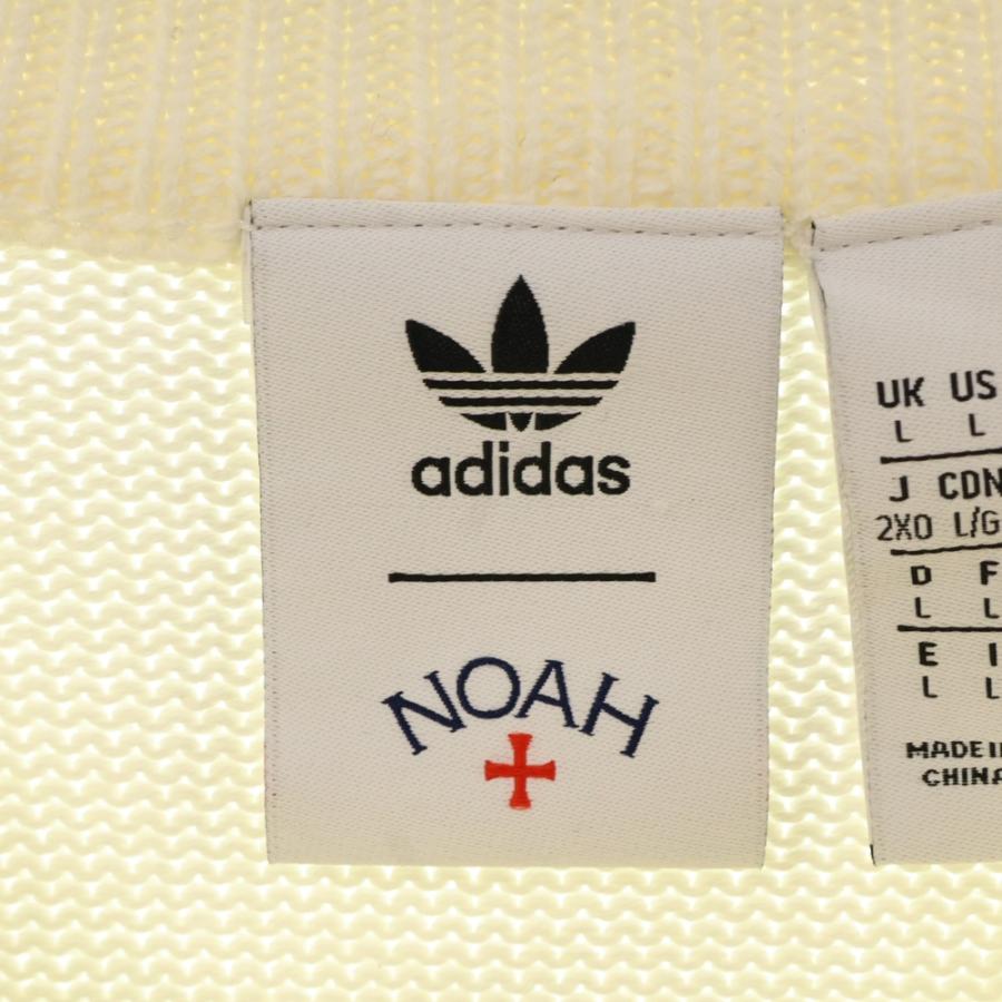 adidas アディダス ×NOAH ノア バックロゴ刺繍ローゲージニット 
