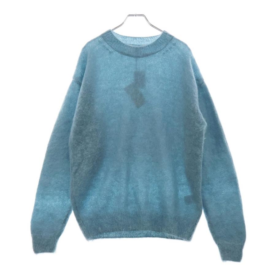 auralee オーラリー キッドモヘアニット セーター　ブルー　サイズ1 AURALEE（オーラリー） 21AW BRUSHED SUPER KID MOHAIR KNIT P/O