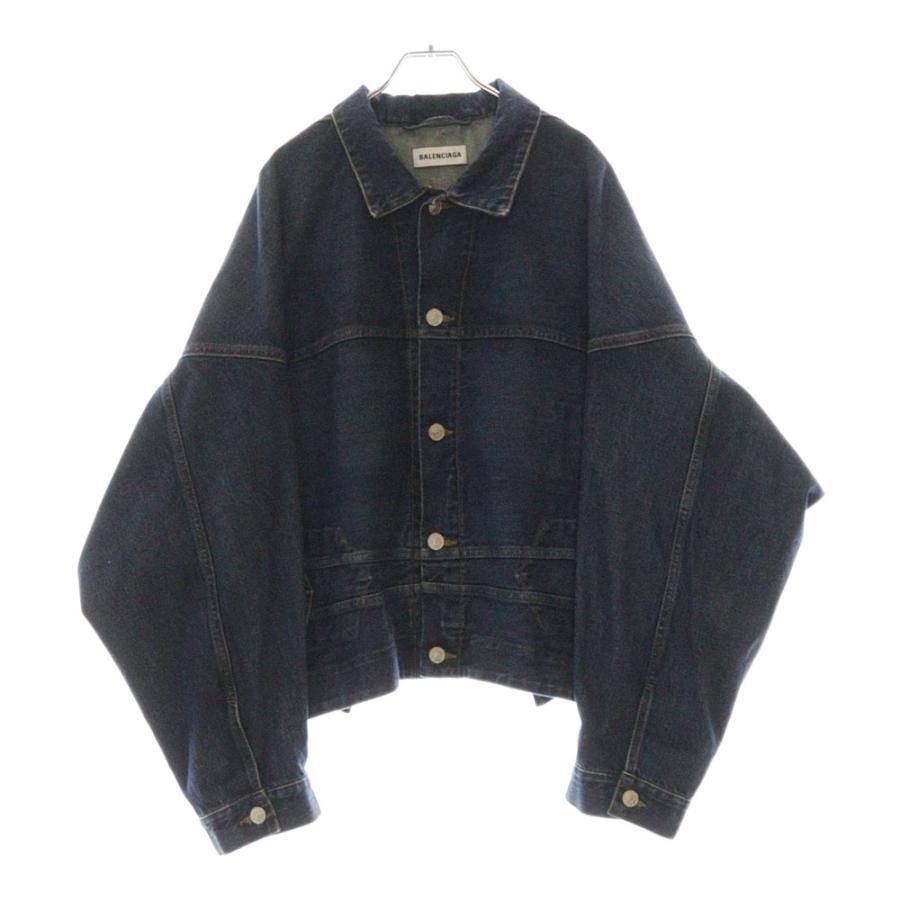 BALENCIAGA アップサイドダウン デニムジャケット 黒 34 BALENCIAGA アップサイドダウン デニムジャケット 黒 34