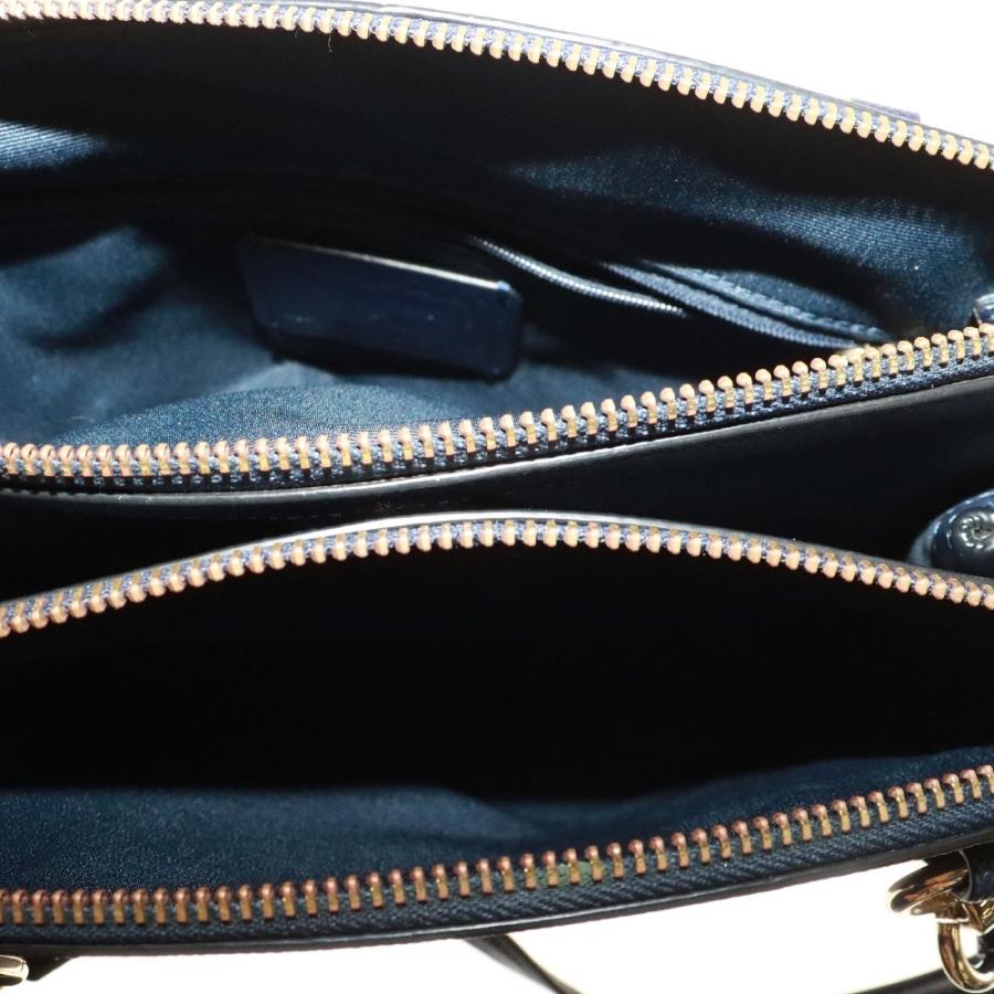 美品COACH 2WAYビジネスバッグ ネイビー ストラップ付き COACH（コーチ） 国内発送 バッグ メンズ ビジネスバッグ クロス