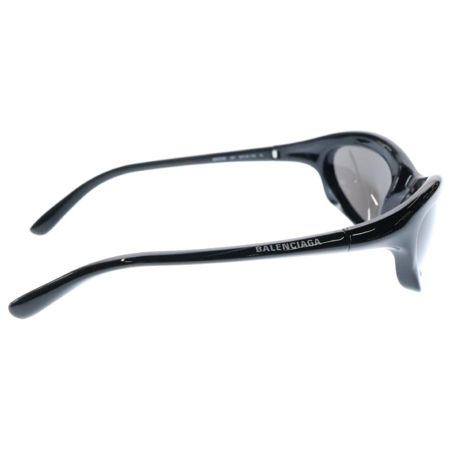 BALENCIAGA バレンシアガ BAT RECTANGLE バットレクタングルスポーティフレームサングラス グレー BB0229S BALENCIAGA - BALENCIAGA バレンシアガ BAT RECTANGLE バット