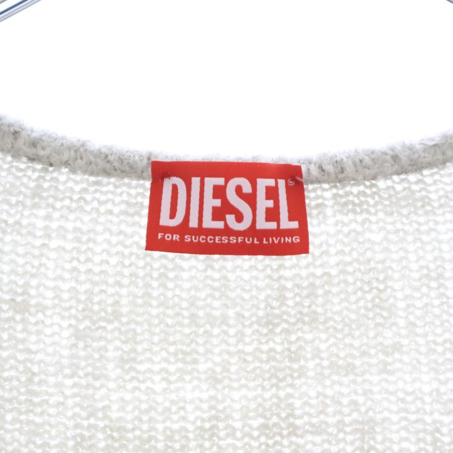 DIESEL ディーゼル K-GLARE メタルDロゴ ハイゲージニット グレー