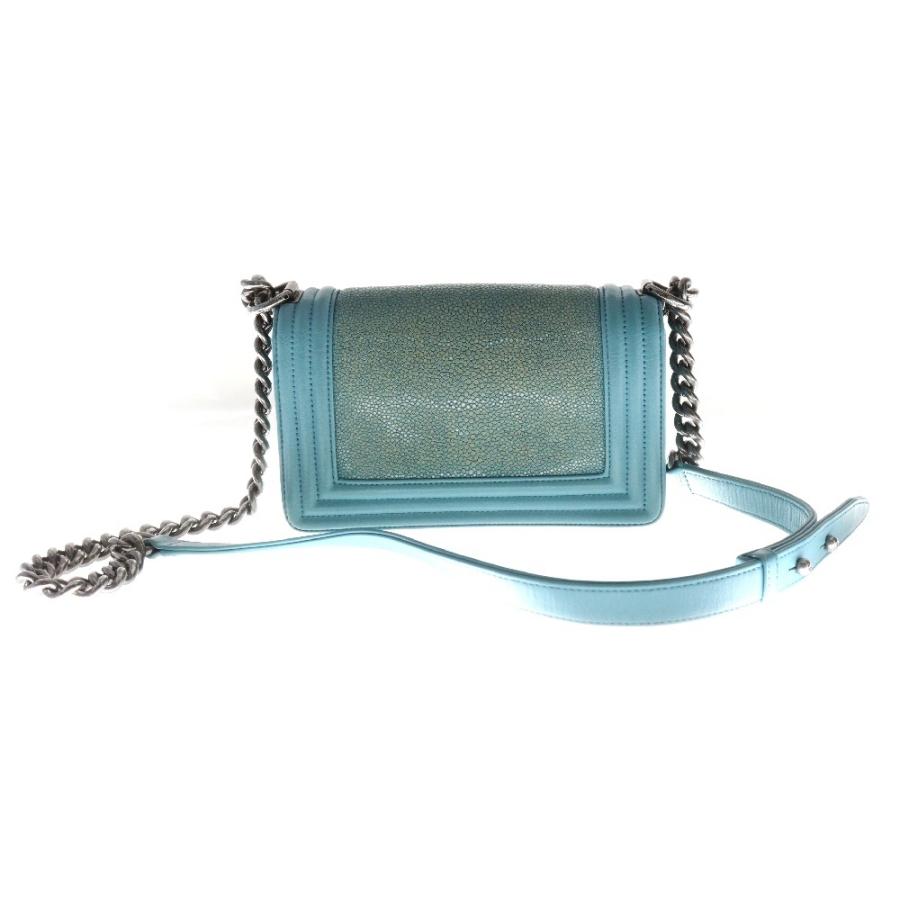 CHANEL ボーイシャネル キャビアスキン ブルー ショルダーバッグ CHANEL シャネル ショルダーバッグ ボーイシャネル キャビア