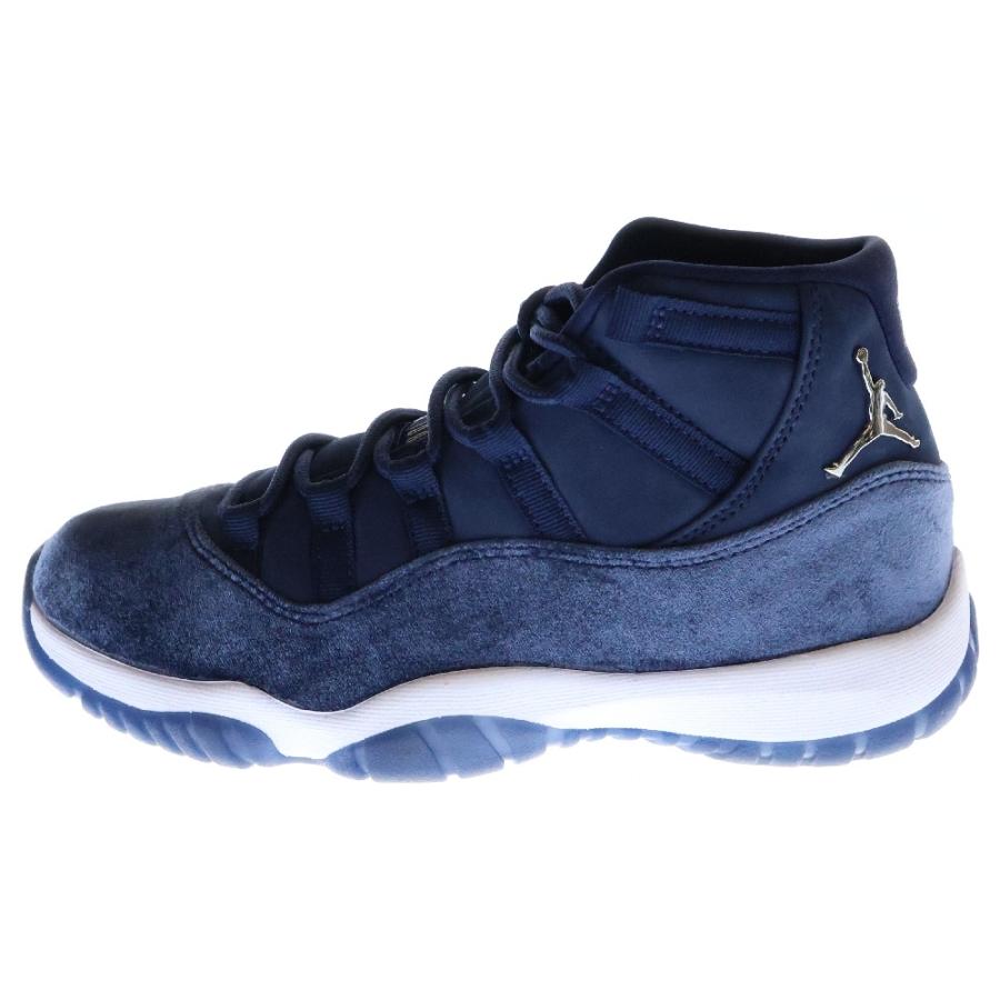 【美品】ナイキ エアジョーダン11 ミッドナイトネイビー ベルベット 25cm NIKE（ナイキ） WMNS AIR JORDAN 11 エアジョーダン11 ミッドナイト