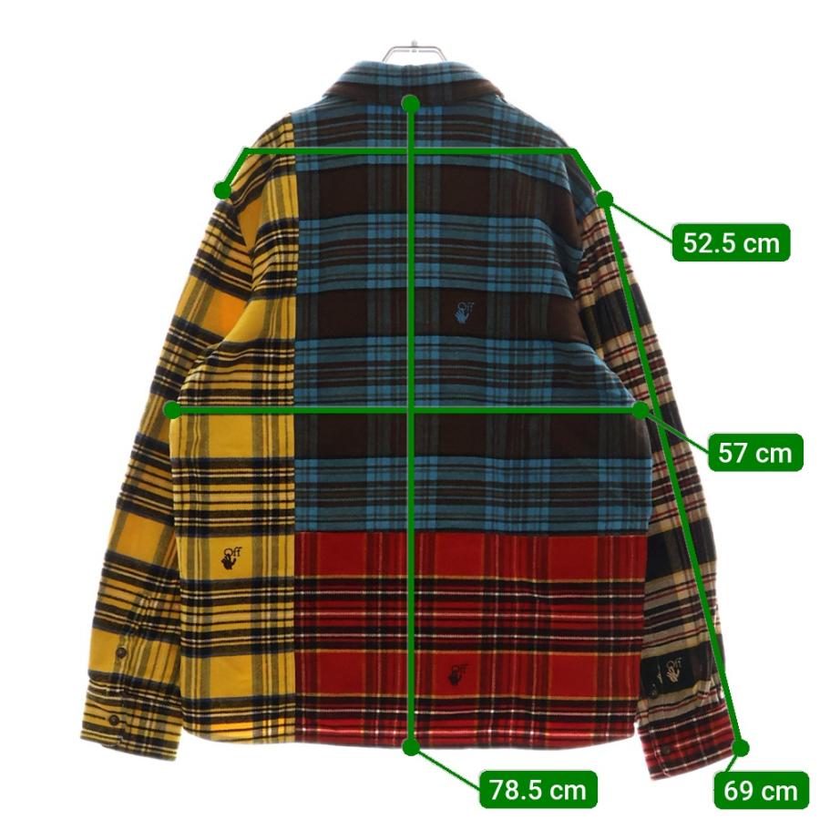 OFF-WHITE / 22SS/Block Flannel Shirt/L/コットン/マルチカラー/チェック/OMGA227S22FAB003 OFF-WHITE オフホワイト 22SS Block Flannel Shirt ブロック タータン