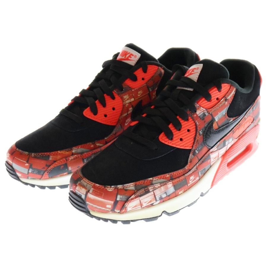 28cm アトモス ナイキ エアマックス 90 プリント ブラック NIKE（ナイキ） ×atmos AIR MAX 90 PRNT アトモス エアマックス90