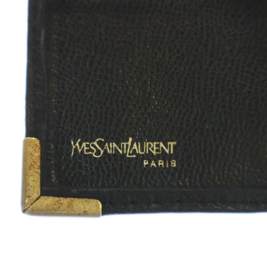 Saint Laurent Paris エンボスレザーコンパクトウォレット 財布 SAINT LAURENT PARIS サンローランパリ コインケース グレインエンボス