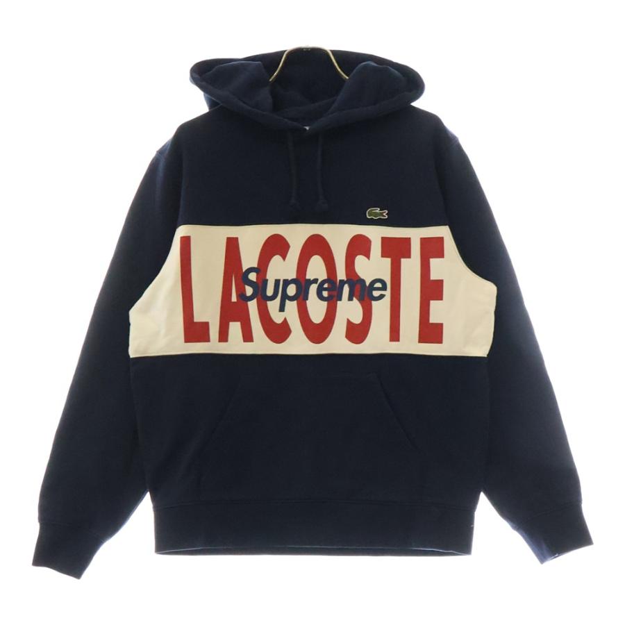 Supreme（シュプリーム） 19AW ×LACOSTE LIVE Logo Panel Hooded 