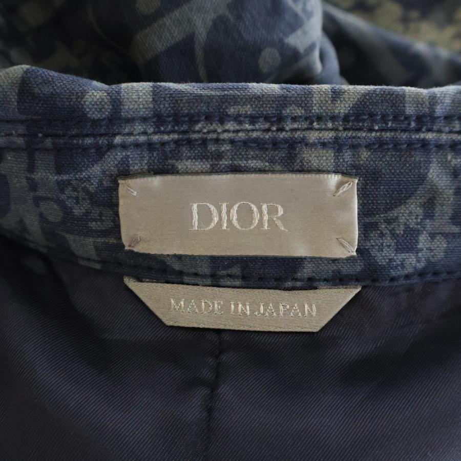 美品 希少30周年記念 M ディーゼル デニムブルゾン レース 花柄 インディゴ ディオール 23AW ×デニムティアーズ 総柄 ジップアップ デニム