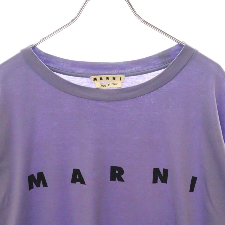 MARNI（マルニ） ロゴプリント ロングスリーブカットソー 長袖Tシャツ 
