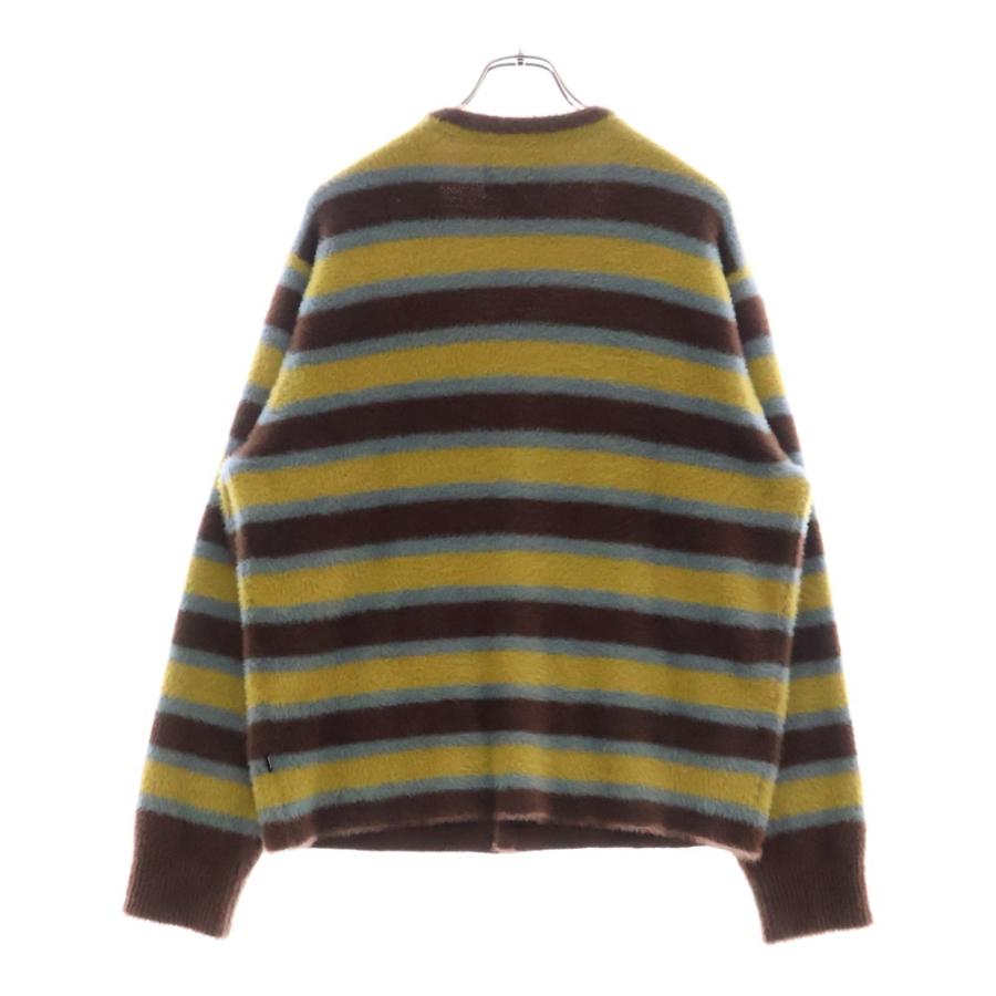 美品　STUSSY HORIZONTAL STRIPE CARDIGAN STUSSY（ステューシー） Horizontal Stripe Cardigan ホリゾンタル