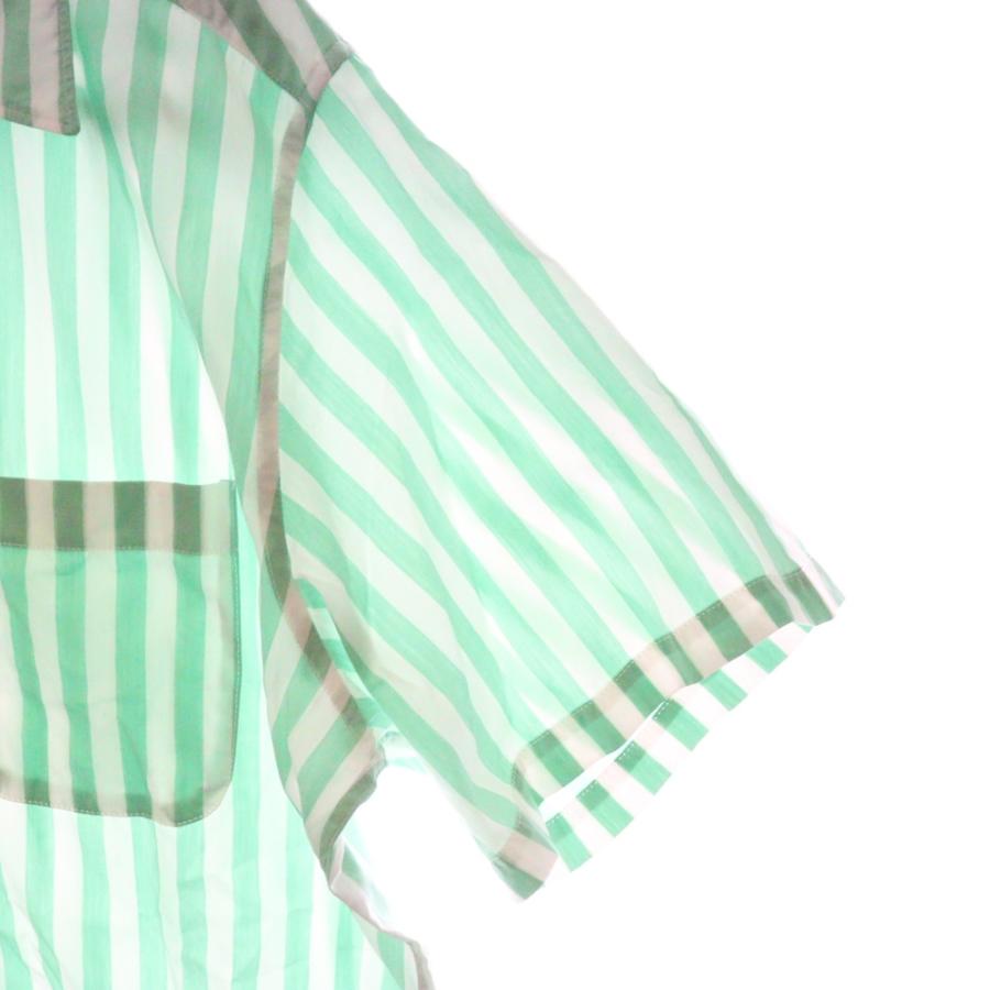 【WACKO MARIA】半袖カラーシャツ WACKO MARIA（ワコマリア） 19SS OPEN COLLAR SHIRT TYPE-7 ストライプ